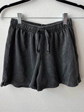 Zara Charcoal Drawstring Athletic Shorts